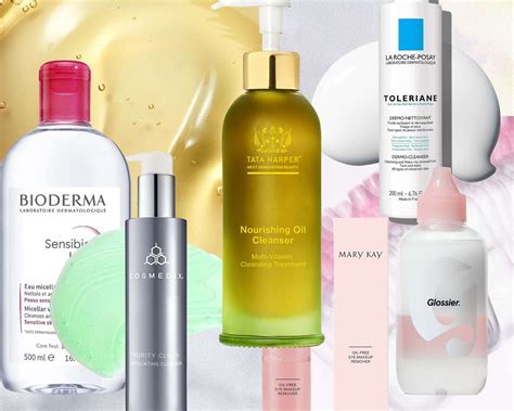 A selection of different oil-based makeup removers and cleansing oils.