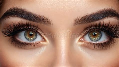 A close-up of healthy, well-conditioned eyelashes.