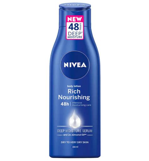 Product packaging of Nivea Rich Nourishing Body Lotion