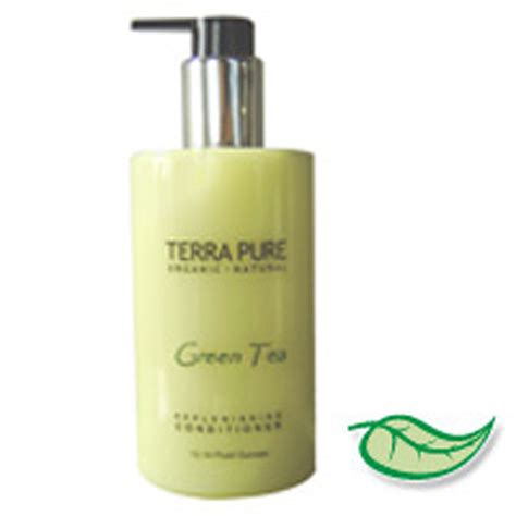 Image of the Terra Pure Green Tea Body Lotion bottle, highlighting its natural aesthetic and green tea ingredients.