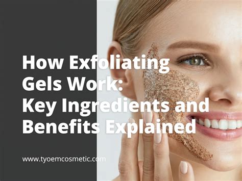 Infographic showing key ingredients in exfoliating masks and their benefits.