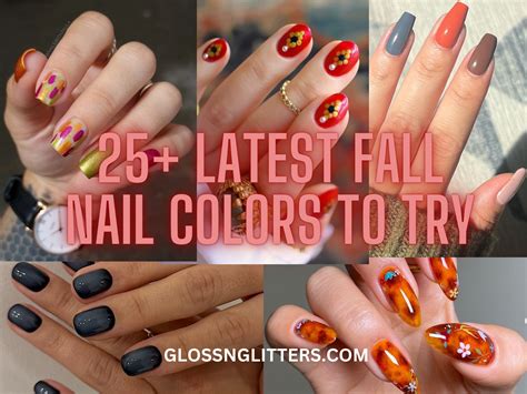 A collage of hands with various fall nail colors, showcasing deep berry, midnight blue, emerald green, terracotta, and burnt orange shades on different skin tones.