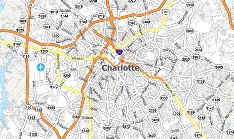 Map of Dermatology Care of Charlotte locations in the Charlotte, NC area