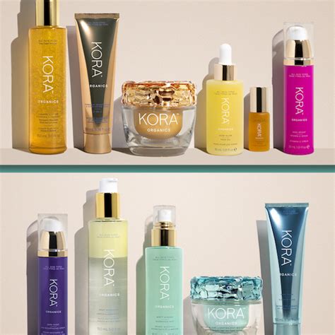 KORA Organics product packaging showcasing certifications like COSMOS Organic and Cruelty-Free