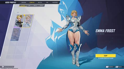 Emma Frost X-Revolution skin concept art for Marvel Rivals