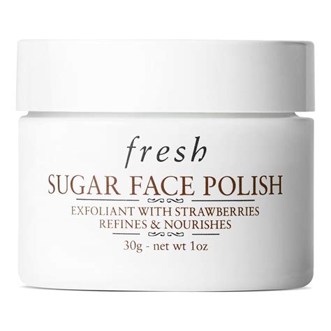 Close-up of the texture of Fresh Sugar Face Polish, showing brown sugar crystals and oils
