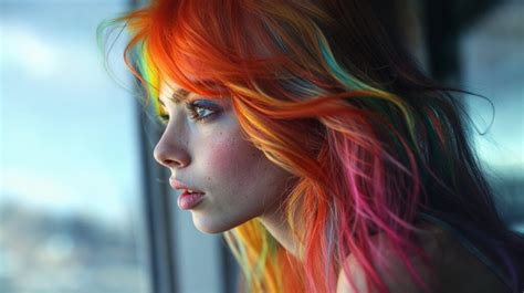 Illustration of healthy, vibrant color-treated hair