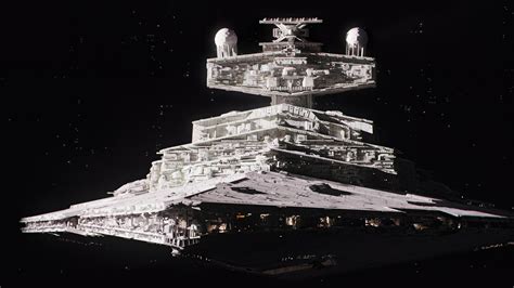 A menacing Imperial-class Star Destroyer looming over a planet.