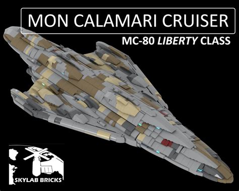A Mon Calamari Cruiser, showcasing its organic and distinct design.