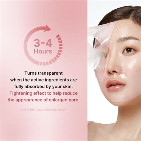 Infographic showcasing the plumping and hydrating effects of the gel mask on skin.