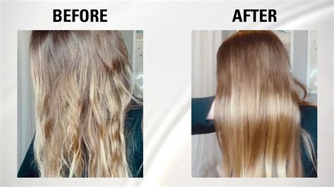 Side-by-side comparison of hair before and after using Color Wow Extra Mist-ical Shine Spray, demonstrating enhanced shine.