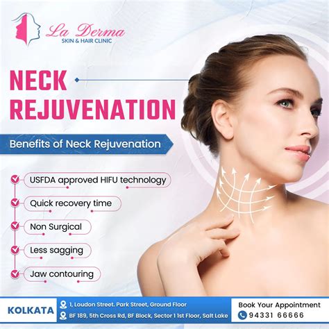 Illustration showing the synergy of combining different aesthetic treatments for neck rejuvenation.