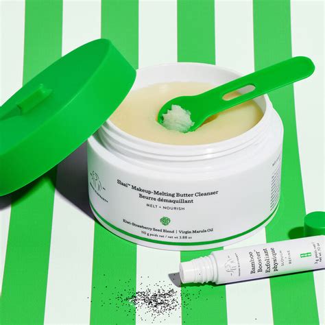 Image of Drunk Elephant Slaai Makeup Melting Butter Cleanser, showing its texture and perhaps the included Bamboo Booster