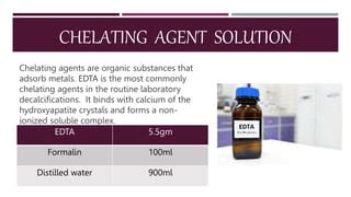 Infographic explaining the role of chelating agents like EDTA in stabilizing cosmetic formulations.
