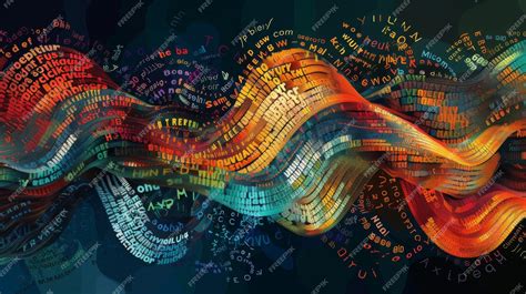 Infographic illustrating the concept of a word collage with larger words representing higher frequency.