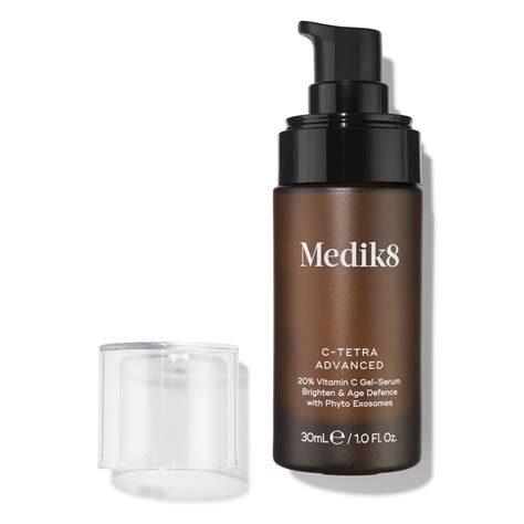 Infographic comparing the textures and key ingredients of the three Medik8 C-Tetra serums.