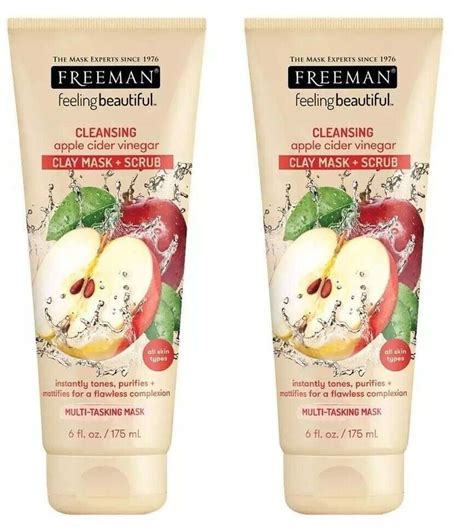 Pink, creamy texture of the Freeman Apple Cider Vinegar Clay Mask