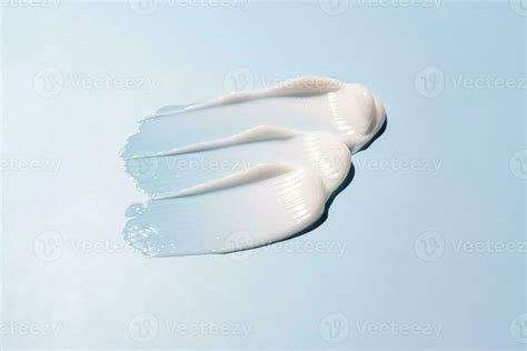 Close-up of a white, dense cream texture of a sunscreen
