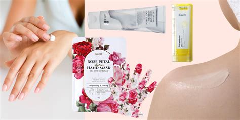 A selection of Korean body care products, including creams and lotions.