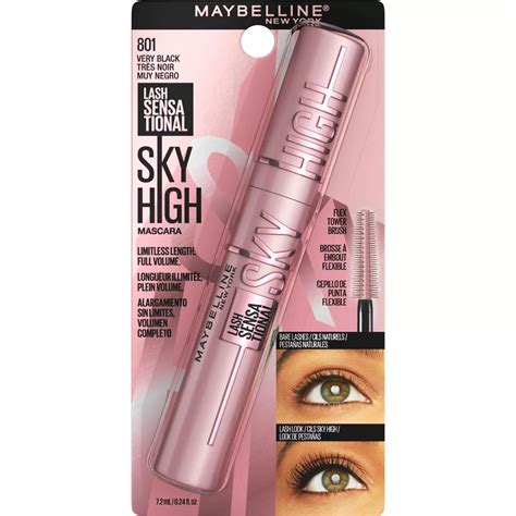 Product shot of Maybelline Sky High Washable Mascara in a grey tube
