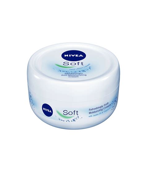 Collage of NIVEA Soft and NIVEA Creme product packaging.