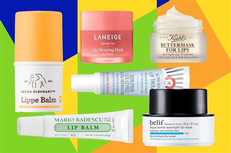 Collage of various lip balm products, including Vaseline and other popular brands mentioned in the article.