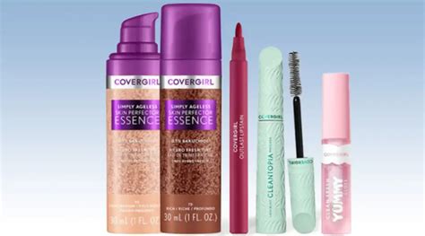 Collage of different CoverGirl mascara tubes