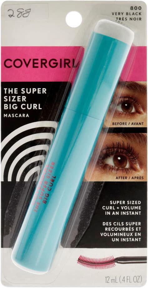 Model demonstrating the curling effect of CoverGirl Super Sizer The Big Curl Mascara