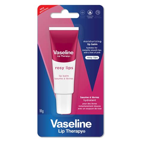 Illustration of various Vaseline Lip Therapy lip balm containers and textures