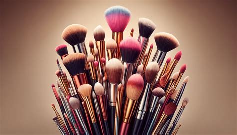 A curated collection of various makeup brushes and tools, showcasing their diversity and purpose.