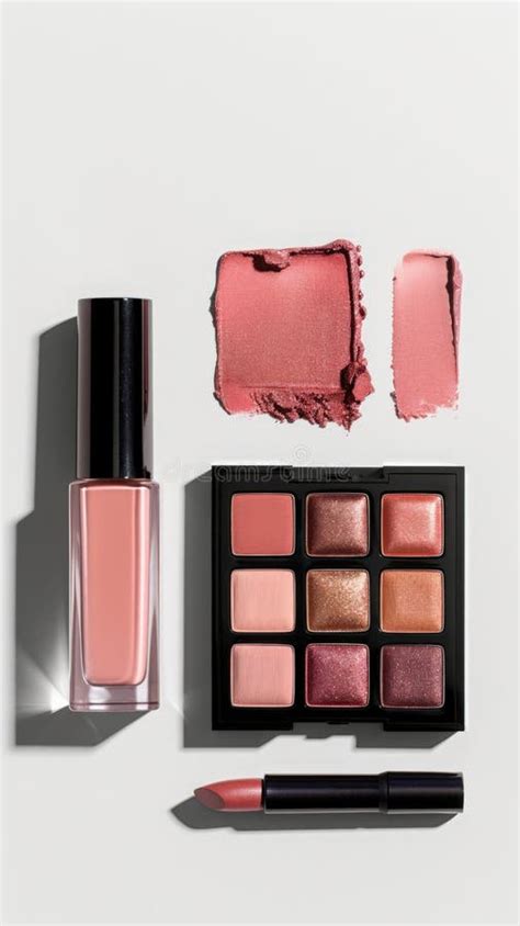 A collection of various peach-colored lip products, including lip stains, lipsticks, and glosses, arranged aesthetically.