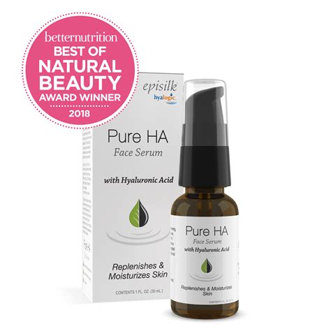 A sleek bottle of Hyalogic Pure HA Serum with its pump dispenser.