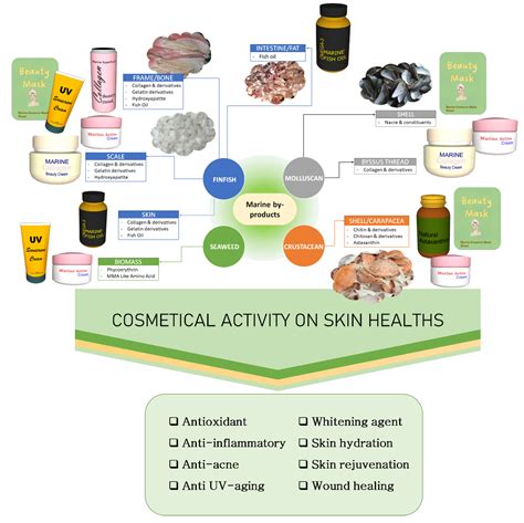 Diagram showing the interaction of key active ingredients within the skin