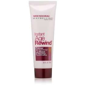 Image of Maybelline Instant Age Rewind Primer packaging and texture