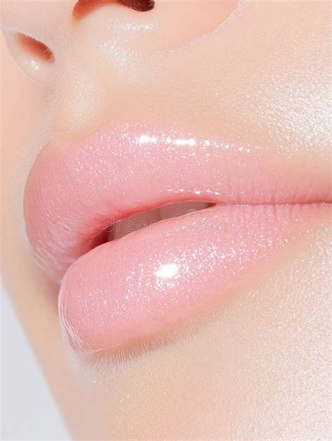 Close-up of an eye with a subtle glossy sheen applied using lip balm.