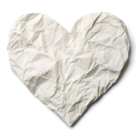 Illustration of a crumpled paper heart with the words 