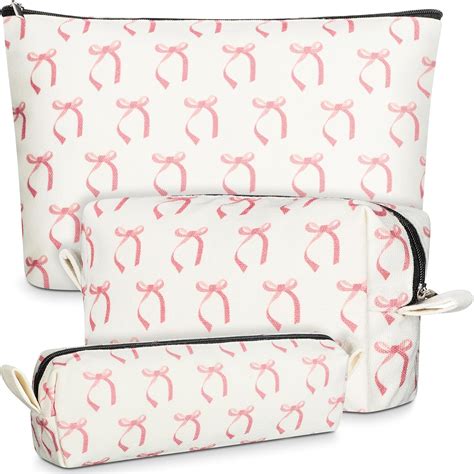 Infographic comparing the features and price range of popular bow makeup bags