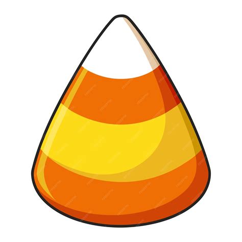 Illustration of candy corn