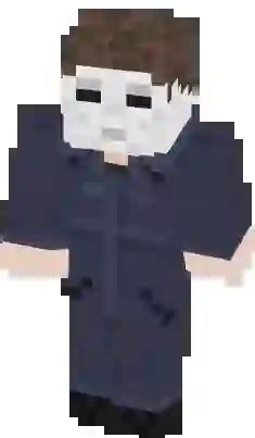 A menacing Minecraft skin inspired by the character Michael Myers
