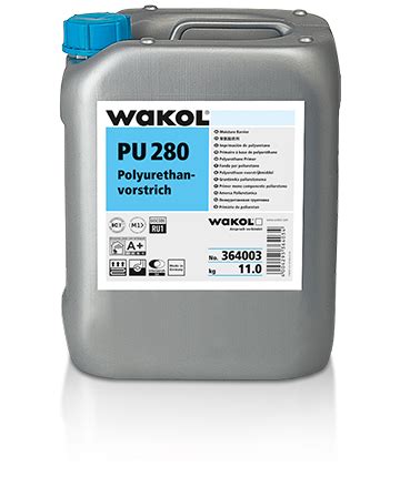Diagram illustrating different types of subfloors suitable for WAKOL PU 280 application.