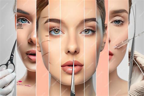 Collage of diverse individuals undergoing cosmetic procedures in a modern clinic setting, highlighting the global appeal of Korean beauty treatments.