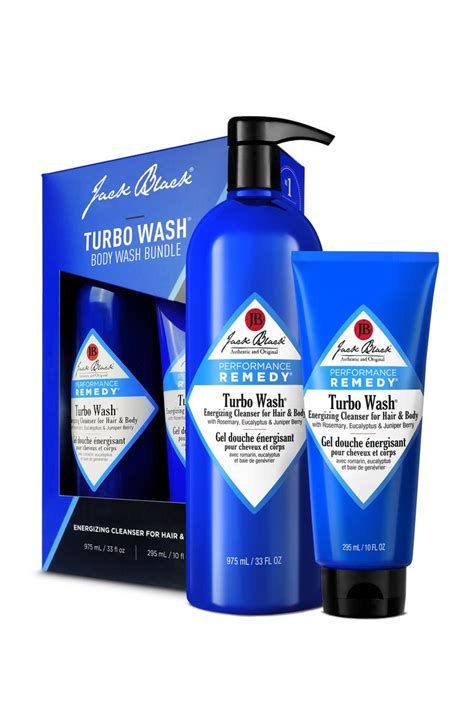 Collage of Jack Black grooming products, including the Turbo Wash cleanser and Epic Moisture Nourishing Oil.