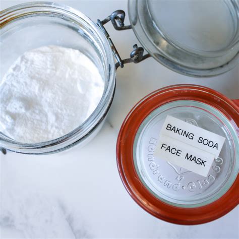Close-up of oatmeal and baking soda mixture for a face mask