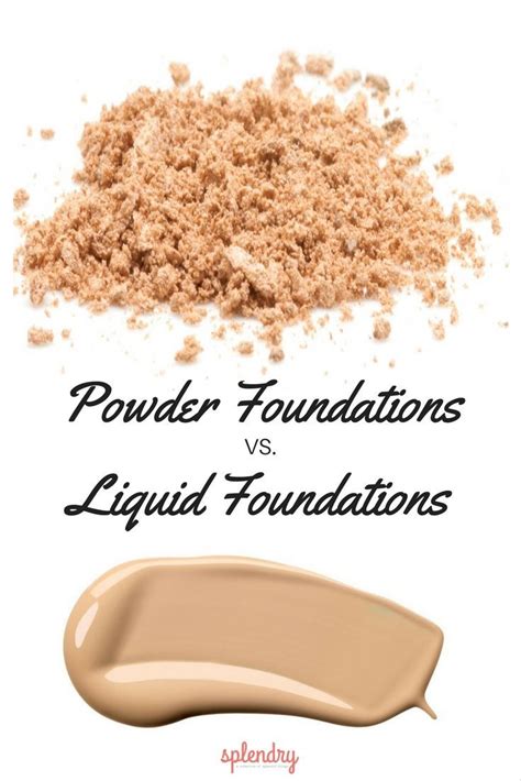 Infographic comparing the finishes and benefits of powder, liquid, and cream foundations