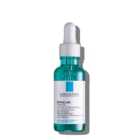 Infographic showing the key active ingredients and their benefits in Effaclar Serum Ultra Concentrado