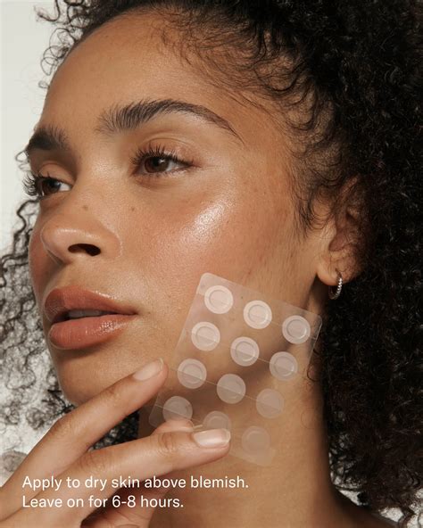 Illustration of a SEEN Unseen Pimple Patch on a face, highlighting its discreet appearance and protective function