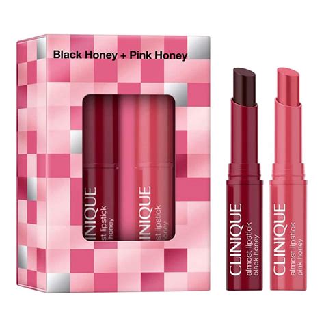 Vintage Clinique advertisement for Black Honey Almost Lipstick.