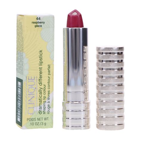 Collage of different Clinique lipstick shades, highlighting Raspberry Glace and A Different Grape