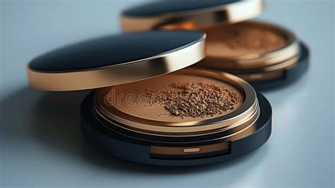 Close-up of a soft, pillowy powder compact and a swatch on skin, highlighting its blurring effect.