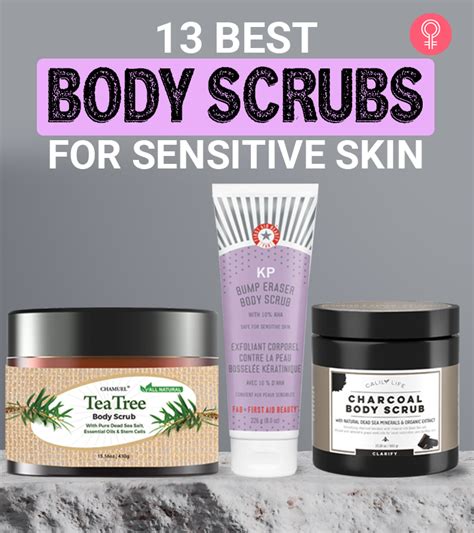 Illustration of gentle application of body scrub on sensitive skin